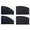 Black Front+Rear, variant on Embedded Track Car Window Privacy Curtains, Blackout Side Window Shades for SUV Van Truck, Keep Cool for Camping Sleeping