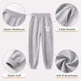thumbnail image 4 of Girls Sweatpants Toddler 3 Pack Athletic Jogger Pants Kids Active School Clothes 2T-14, 4 of 7