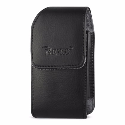 Leather Treo Smartphone - VERTICAL LEATHER POUCH TREO 650-BLACK WITH MEGNETIC AND BELT CLIP (4.4X2.3X0.9 INCHES)