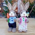 thumbnail image 5 of Rabbit Decorations Rabbits Bunny Animal Model 2pcs Easter Theme Party Supplies Ornaments 23cm/9in, 5 of 6