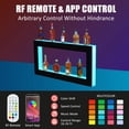 thumbnail image 1 of Kojooin LED Bar Shelf, Wall Mounted Acrylic Liquor Bottle Rack with App and Remote Control, Multicolour Lighting, 1 of 8
