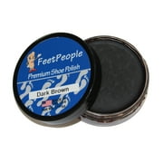 FeetPeople Premium Shoe Polish, 1.625 oz, Dark Brown