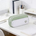thumbnail image 1 of Estuche de Lona para Lápices: Bolsa Multicapa con Cremallera para Artículos de Papelería, Fabricada con Tela de Poliéster, Resistente Al Agua y a Las Manchas, Organizador Portátil para La Escuela, La, 1 of 6