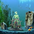 Aquarium Skull Decorations Pirate Captain Skeleton Landscape
