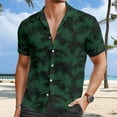 thumbnail image 2 of Zylarhe Men T Shirts European Beach Men Trendy Comfortable Loose Sports Foreign Trade Business Casual Collar Button Open Shirt Short Sleeve Shirt Shirt Men Casual, 2 of 4
