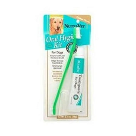 UPC: 0669125874912 | Nutri-Vet Dental Hygiene Kit for Dogs with Toothbrush  Finger Toothbrush and Enzymatic Toothpaste  2.5 oz