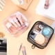 thumbnail image 3 of Bolsas de maquillaje pequeñas, 2 uds., bolsas de maquillaje transparentes con cremallera, neceser de viaje, bolsa de maquillaje, organizador, artículos esenciales de viaje, 3 of 5