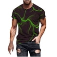 thumbnail image 1 of T-shirt à Manches Courtes Imprimé pour Hommes Col Rond Mode Décontractée Manches Courtes, 1 of 5