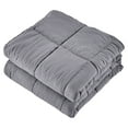 thumbnail image 6 of All Season Gray 3 Piece King Size Shabby Chic Down Alternative Comforter Set with Corner Tabs, 6 of 7
