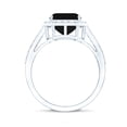thumbnail image 2 of Rosec Jewels Certified Lab Grown Black Diamond Emerald Cut Engagement Ring 3 Ct (AAAA Grade) - Black and White Diamond Ring, 925 Sterling Silver, US 4.00, 2 of 8