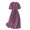 Purple dresses for women, variant on Baikeli Summer Clearance Dresses for Women 2024 Women's Fashionable Loose Fitting Solid V-Neck Short Sleeved Dress Casual Dresses for Women 2024