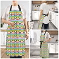 thumbnail image 6 of Panda with Rainbow Stripes Kitchen Apron with 2 Pockets Adjustable waterproof Cooking Aprons for Women Men Chef, 6 of 7