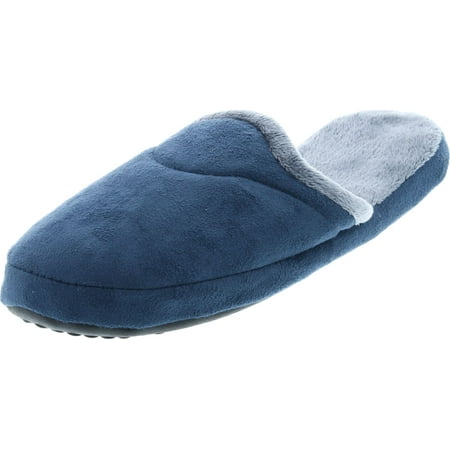 

SC Home Collection Mens Plush Fashion House Slippers Navy/Grey 11