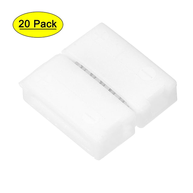 Conector sin soldadura sin espacio de 6 pines de 12 mm para tira de LED Uxcell 20Pack