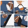 thumbnail image 6 of Football and Basketball Navy Pattern Teens Toddler Nap Mat with Pillow, Sleeping Mat Bag for Preschool Daycare 59"x22", 6 of 6
