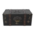 thumbnail image 2 of Wooden Jewellery Trinket Box, Wide Application Vintage Wooden Storage Box Exquisite Plywood And Alloy Durable  For Office For Kitchen, 2 of 8