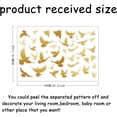 thumbnail image 2 of 40pcs golden Flying Birds Wall Stickers Flock of Birds Flying Silhouettes Wall Decal Creative Vinyl Wall Art Decor for Nursery Living Room Office Home Sofa TV Background Decor, 2 of 8