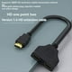 thumbnail image 5 of Adaptador Divisor HDTV 1 en 2 1080P, Macho A 2 Hembra, Cable de Conversión HD Macho A Hembra., 5 of 6
