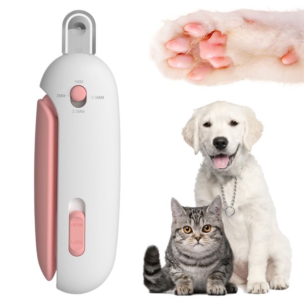 Cat Claw Trimmer Pet Nail Clipper para Y Gatos () Rosa