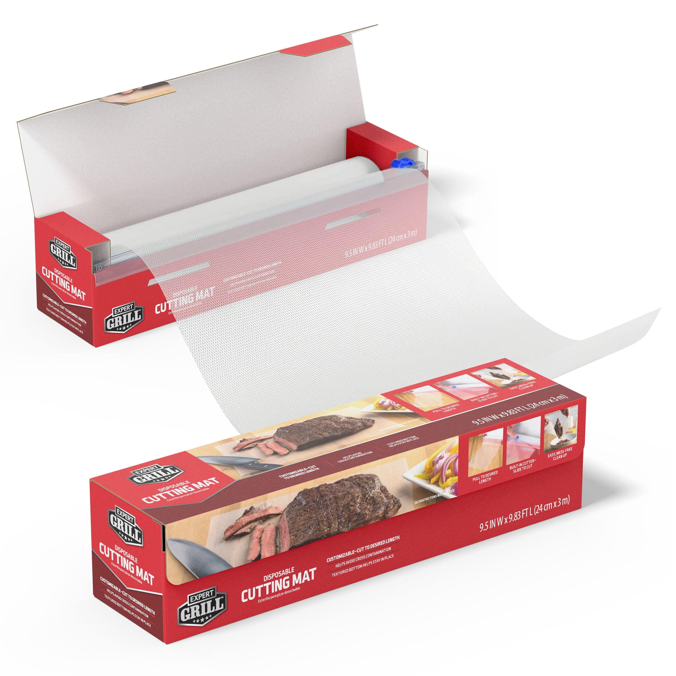 Expert Grill Disposable Plastic Cutting Board, 118 in L x 9.5 in W