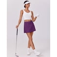 thumbnail image 5 of Pinspark Women Tennis Skirts with Pockets Tummy Control Active Skorts A Line Workout Golf Skirts V-Waisted, 5 of 6