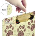 thumbnail image 3 of FMSHPON Brown Dog Printed Yellow Clipboard Hardboard Wood Nursing Clip Board and Pull for Standard A4 Letter 13x9 inches, 3 of 7