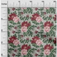 thumbnail image 2 of oneOone Velvet Green Fabric Retirement Party Celebration Retired Invite Cards Retro Floral Craft Projects Decor Fabric Printed By The Yard 58 Inch Wide, 2 of 5