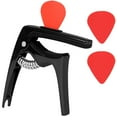 thumbnail image 1 of Guitar Tuning Clip Guitar Capo Universal Metal Capo Multifunctional Turning Capo with Guitar Picks, 1 of 8