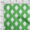 thumbnail image 2 of oneOone Cotton Poplin Green Fabric Ikat Fabric For Sewing Printed Craft Fabric By The Yard 42 Inch Wide, 2 of 6