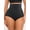 Black, variant on Women's High-Waisted Tummy Control Seamless Shapewear Briefs, Sizes XS-4XL