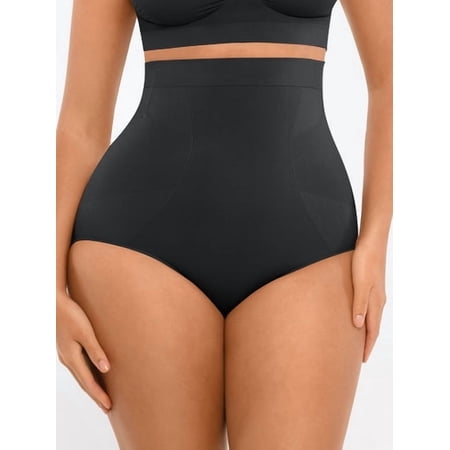 FeelinGirl Women's High-Waisted Tummy Control Seamless Shapewear Briefs