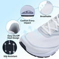 thumbnail image 4 of HI HATIDE Wide Toe Box Walking Shoes for Men with Arch Support Orthotic Sneakers for Plantar Fasciitis Athletic Cushioning Men's Running Shoes for Foot Pain Relief, US Size 8-13, 4 of 10