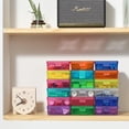 thumbnail image 2 of Novelinks Plastic Storage Box Containers Pencil Box, Colorful, 18 Pack, 2 of 11