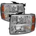 thumbnail image 3 of Xtune Headlight Assembly 5076984 Bulb Not Included; Standard Beam; Crystal Clear Lens With Amber Reflector; Chrome Plated Housing; Uses Stock Bulb; Set Of 2, 3 of 4