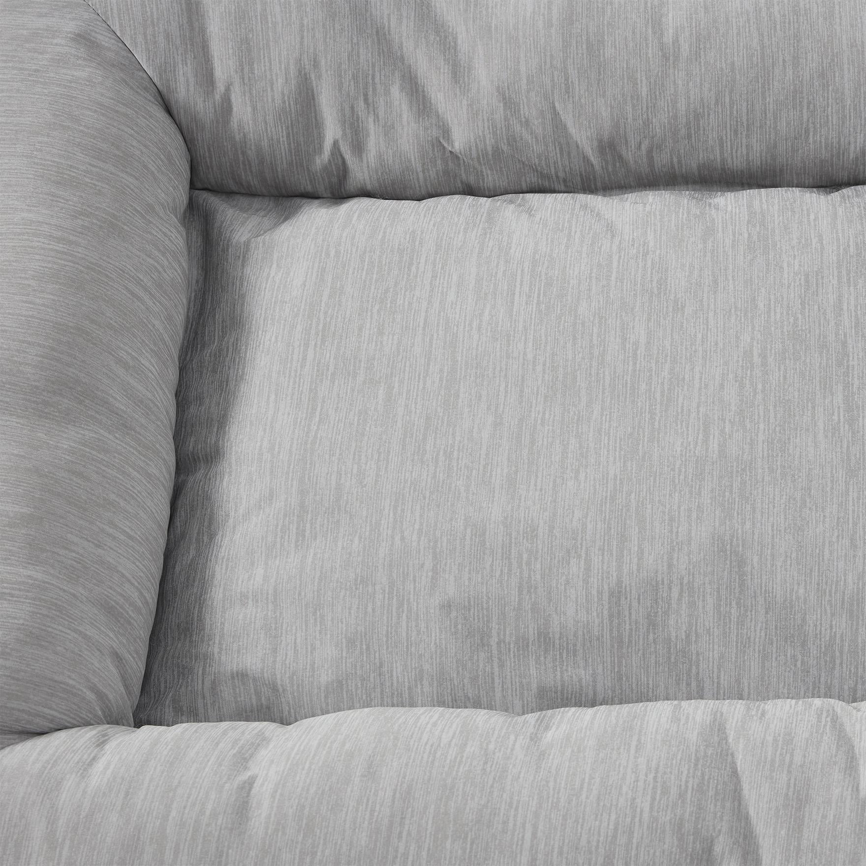 Large Gray Polyester-Nylon Cooling Pet Bed