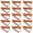 brown, variant on 15 Pcs Triangle Plastic Plant Pot Feet Risers, 2.76×2.36×0.9 Inch Anti‑Corrosion Black Planter Supports for Indoor Outdoor Garden Flower Pots