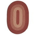 thumbnail image 2 of Colonial Mills 11' x 14' Red and Beige Reversible Oval Area Throw Rug, 2 of 2