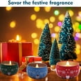 thumbnail image 4 of Adornos navideños, regalos navideños, velas perfumadas para mujer, juego de 4 velas de aromaterapia, cera de soja natural, juego de regalo de velas perfumadas navideñas., 4 of 6