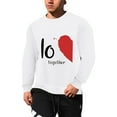 thumbnail image 3 of Baqcunre Valentine'S Day Shirts For Women 2024 Sweatshirt Cute Heart Shaped Printed Pullover Crewneck Shirt(White XS-6XL),Long Sleeve Shirts For Women Graphic Tees Womens Fashion Womens Tops, 3 of 4