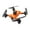 Orange, variant on Black Uav Optical Flow Drone, Foldable Real-Time Aerial Photography, Four-Way Obstacle Avoidance, 4K Camera, 12-15 Min Flight, For Kids And Adults, 9X7.1X3.1In 0.92Lb