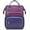 L-Purple - Blue, variant on Leather Laptop Backpack for Women, 17 inch Professional Work & Travel Bag, Brown