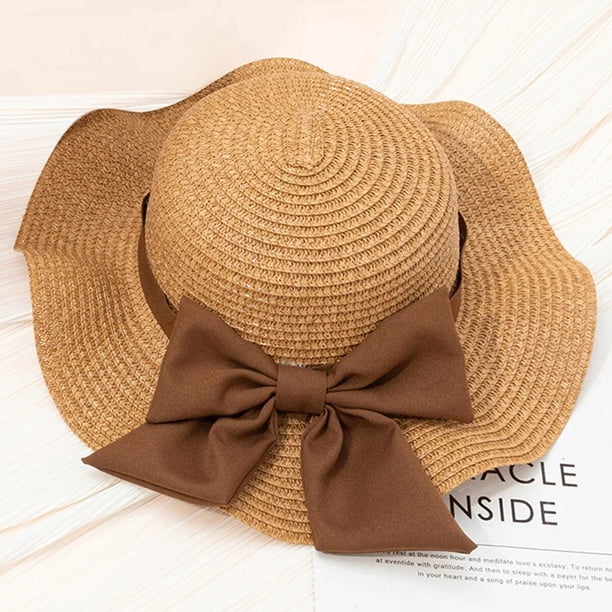 Sombrero protector solar con lazo para bebé, sombrero de paja para playa, sombrero de pescador para niño, gorra de protección solar para bebé, accesorios para niños de 6 a 15 años, novedad de verano
