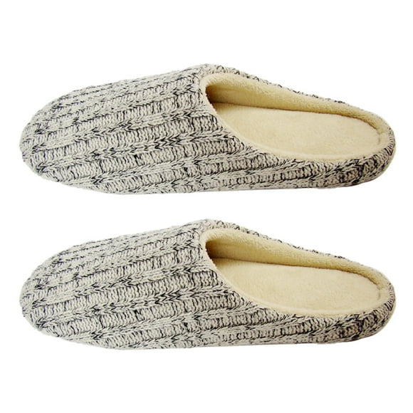 Women's Men's Cotton Knitted Anti-Slip House Slippers
