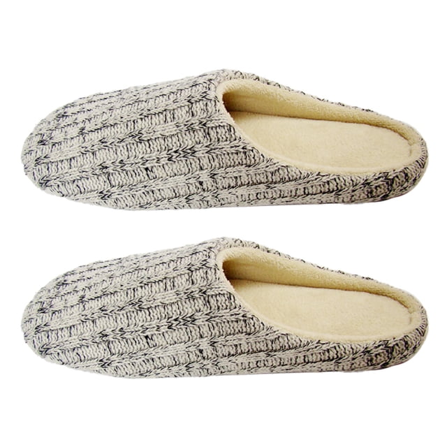 Dinheiro Zapatillas de interior de espuma viscoelástica sin cordones para dormitorio, acogedores zapatos ligeros de verano para exteriores con suela de goma