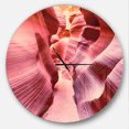 thumbnail image 1 of Designart 'Famous Antelope Canyon ' Modern wall clock, 1 of 6