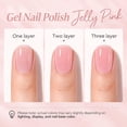 thumbnail image 6 of AZUREBEAUTY Jelly Nude Pink Gel Nail Polish 18ML – Sheer Translucent Milky Pink Soak Off UV/LED Gel Polish for Natural Nails, 6 of 9