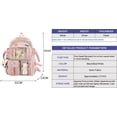 thumbnail image 5 of LHSHID Kawaii Backpack With cute plush pendant and Kawaii pins,Backpack Cute Kawaii Backpack for School, 5 of 5