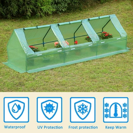Erommy Portable Mini Greenhouse Outdoor Green Plant Hot House With