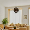 thumbnail image 6 of Novogratz x Globe Beth 1-Light Black Pendant Lighting with Matte Black Shade, 6 of 8