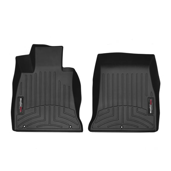 WeatherTech Custom Fit FloorLiners compatible with 2018-2023 Kia Stinger - 1st Row (Driver & Passenger), Black